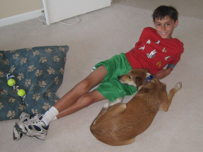Nicholas and his dog